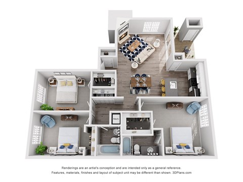 3 Bedroom Floor Plan